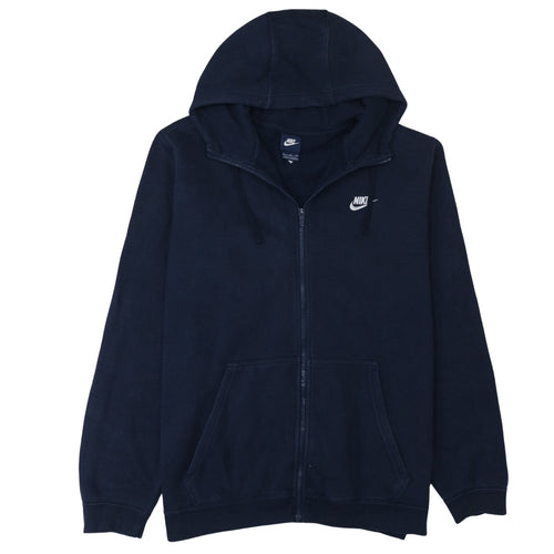 Nike Men's Blue XL Full Zip Hoodie Sweatshirt Fleece