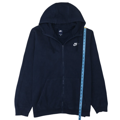 Nike Men's Blue XL Full Zip Hoodie Sweatshirt Fleece