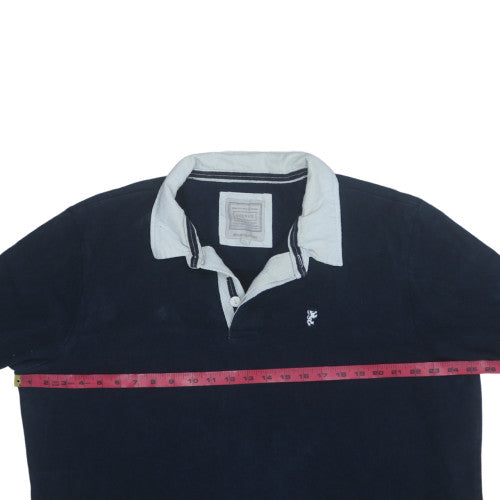 Avenue Men’s Blue 2XL Henley Sweatshirt Long Sleeve Cotton Top