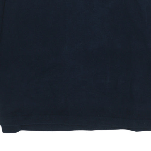 Avenue Men’s Blue 2XL Henley Sweatshirt Long Sleeve Cotton Top