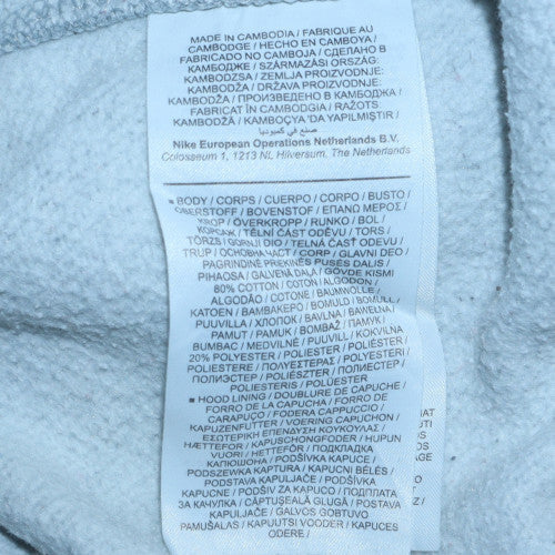 Nike Women’s Grey Pullover Hoodie Medium Cotton Blend Casual