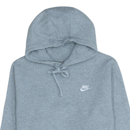 Nike Women’s Grey Pullover Hoodie Medium Cotton Blend Casual