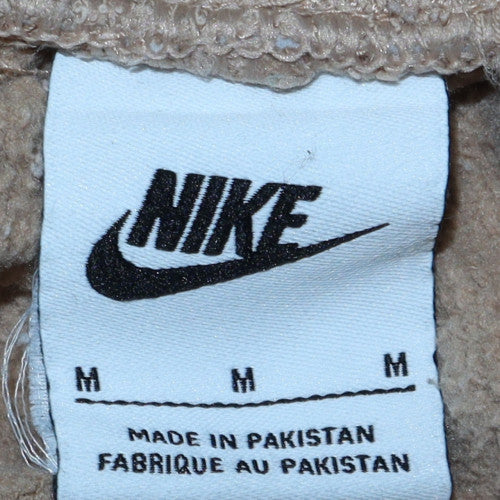 Nike Men's Beige M Jogger Sweatpants Cotton Blend Drawstring