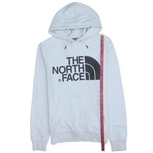 The North Face Men's White Pullover Hoodie Medium Graphic Logo