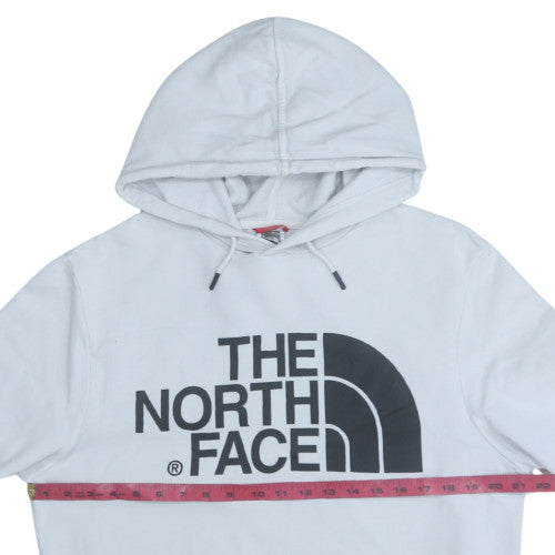 The North Face Men's White Pullover Hoodie Medium Graphic Logo