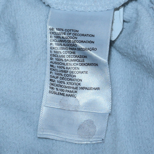 The North Face Men's White Pullover Hoodie Medium Graphic Logo