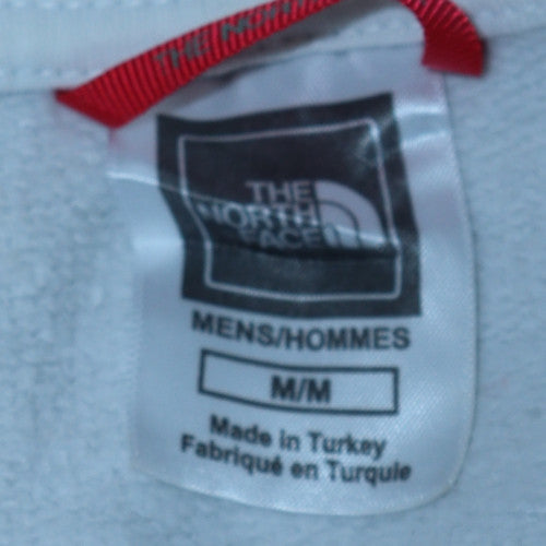 The North Face Men's White Pullover Hoodie Medium Graphic Logo