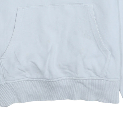 The North Face Men's White Pullover Hoodie Medium Graphic Logo