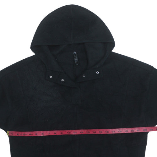 Adidas Womens Black Hooded Pullover Hoodie Size M Fleece Primegreen