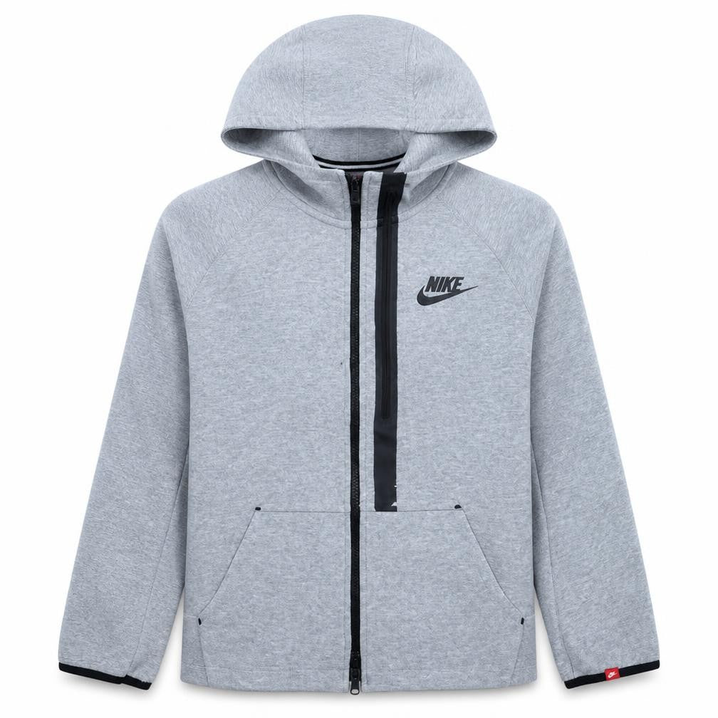 Nike Boys Grey Full Zip Hoodie XL 13-15 Years Fleece Hooded Sweatshirt