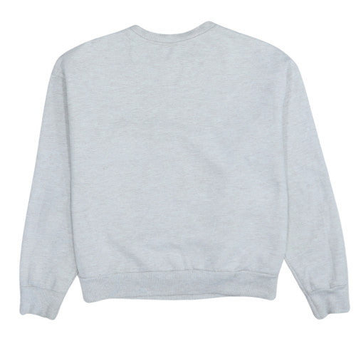 Disney Women Grey Minnie Mouse Crew Neck Pullover Sweatshirt XS