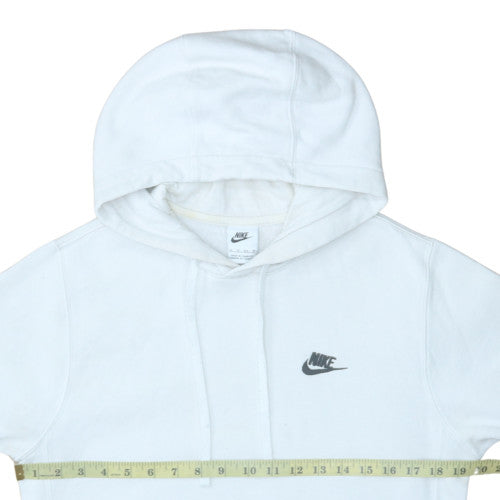 Nike Men's White XS Pullover Hoodie with Logo Front Pocket