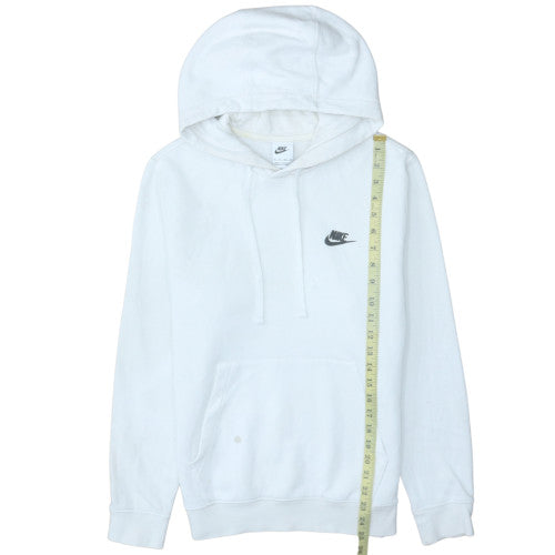 Nike Men's White XS Pullover Hoodie with Logo Front Pocket