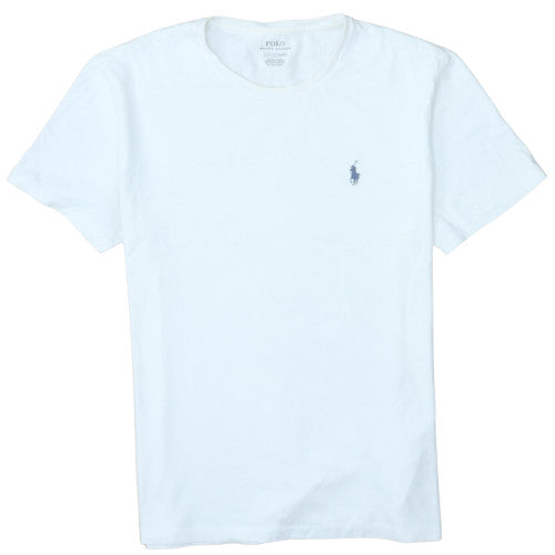 Ralph Lauren Men's White Cotton Crew Neck T-Shirt Size S