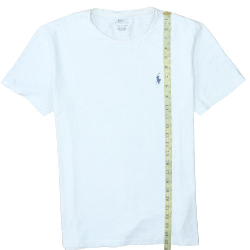 Ralph Lauren Men's White Cotton Crew Neck T-Shirt Size S