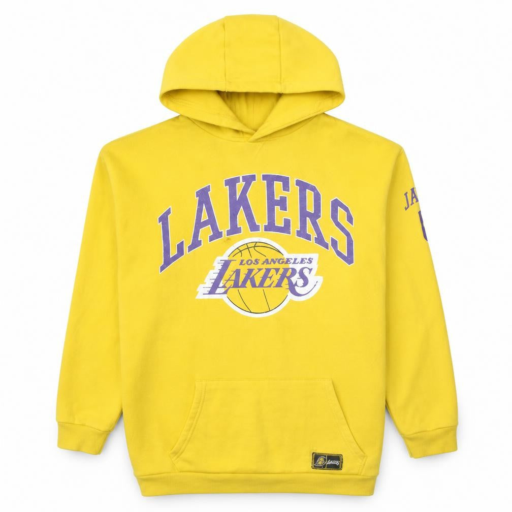 NBA Boys Yellow Los Angeles Lakers Pullover Hoodie 13-14 Years