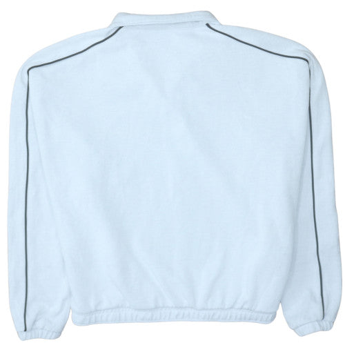 Reebok Women’s Light Grey 1/4 Zip Pullover Sweatshirt M