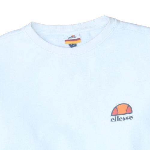 Ellesse Womens White UK 12 Cotton Blend Pullover Sweatshirt
