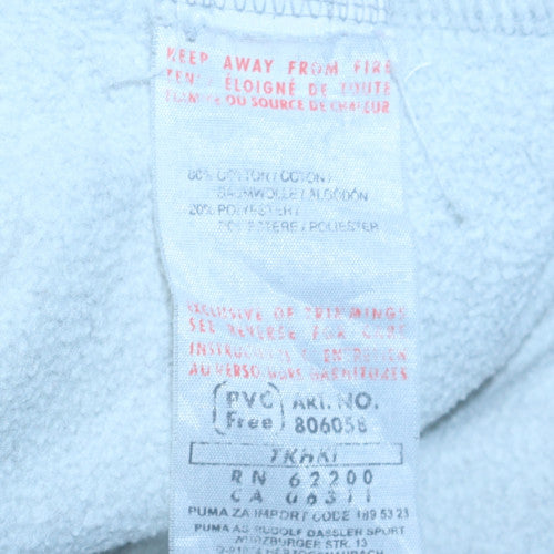 Puma Men’s Grey XL Pullover Hoodie with Logo and Pockets