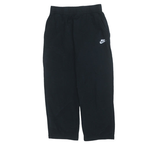 Nike Men's Black Fleece Sweatpants S Regular Elastic Waist Activewear