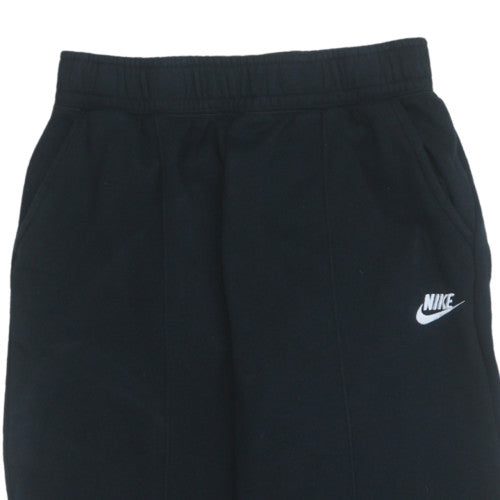 Nike Men's Black Fleece Sweatpants S Regular Elastic Waist Activewear