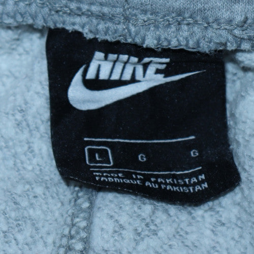 Nike Men's Grey Large Jogger Sweatpants Elastic Waist Lounge