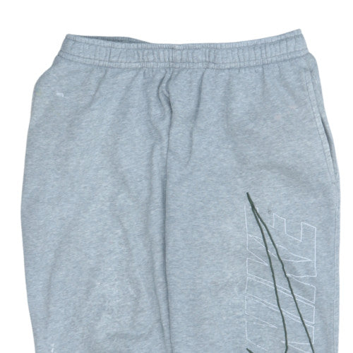Nike Men's Grey Large Jogger Sweatpants Elastic Waist Lounge