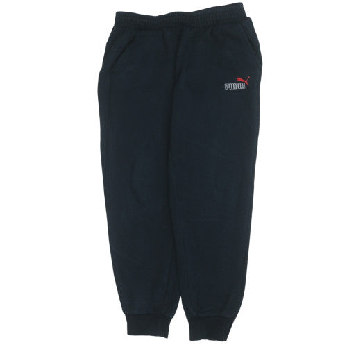 Puma Men's Black Jogger Sweatpants L Fleece Activewear Trousers