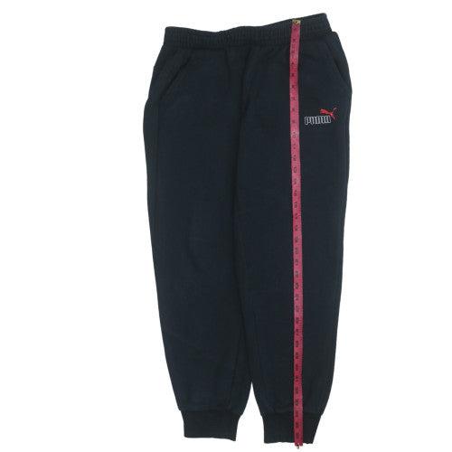 Puma Men's Black Jogger Sweatpants L Fleece Activewear Trousers