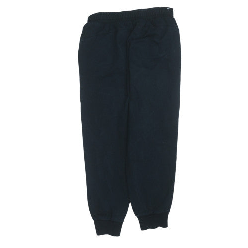Puma Men's Black Jogger Sweatpants L Fleece Activewear Trousers