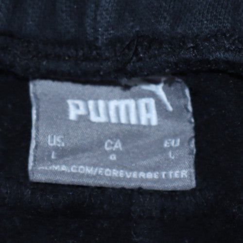 Puma Men's Black Jogger Sweatpants L Fleece Activewear Trousers