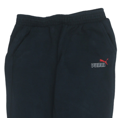Puma Men's Black Jogger Sweatpants L Fleece Activewear Trousers