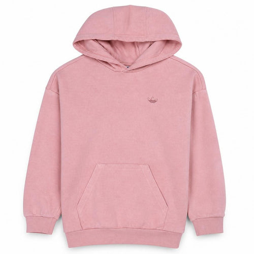 Adidas Girls Pink Pullover Hoodie Cotton Blend Regular Fit Sweatshirt