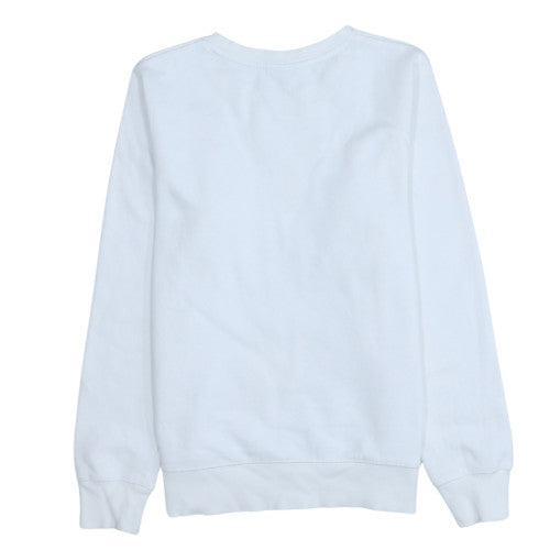 Champion Men's White Small Crew Neck Pullover Sweatshirt