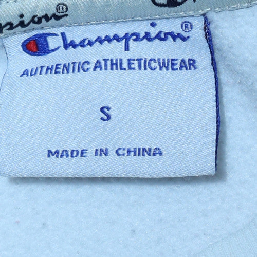 Champion Men's White Small Crew Neck Pullover Sweatshirt