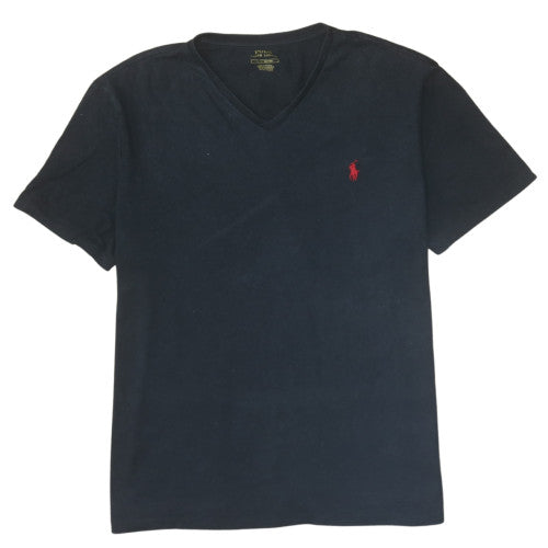 Ralph Lauren Men's Black V-Neck Cotton T-Shirt Size L