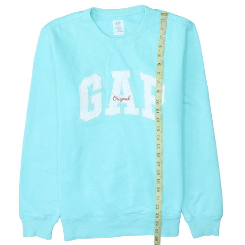 GAP Men's Blue Logo Pullover Sweatshirt Size S Crew Neck