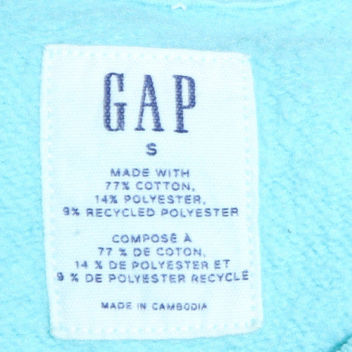 GAP Men's Blue Logo Pullover Sweatshirt Size S Crew Neck