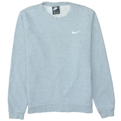 Nike Men's Grey Crew Neck Cotton Pullover Sweatshirt M