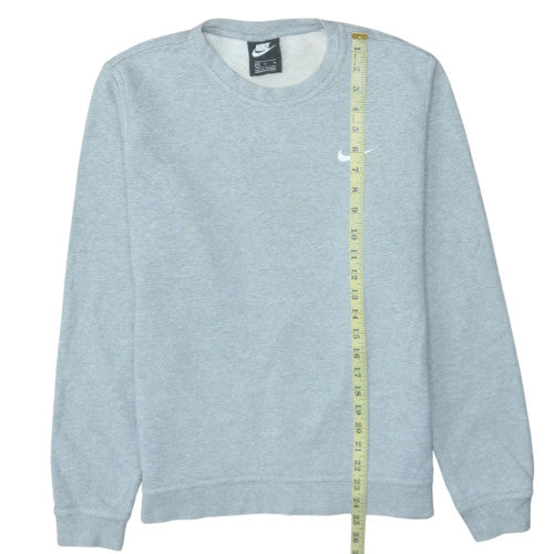 Nike Men's Grey Crew Neck Cotton Pullover Sweatshirt M