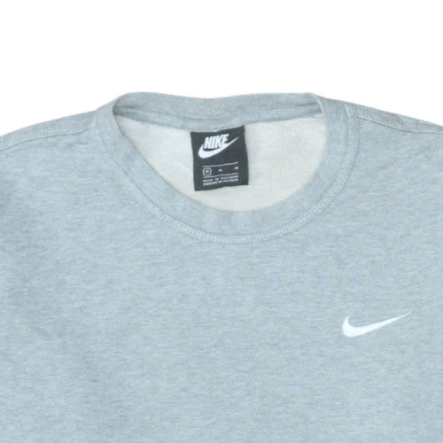 Nike Men's Grey Crew Neck Cotton Pullover Sweatshirt M