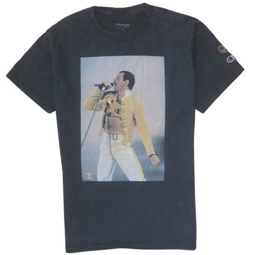 Champion Men's Black Band Graphic Cotton T-Shirt M