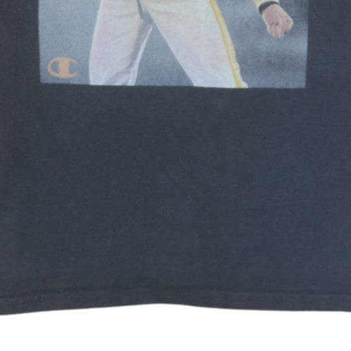 Champion Men's Black Band Graphic Cotton T-Shirt M