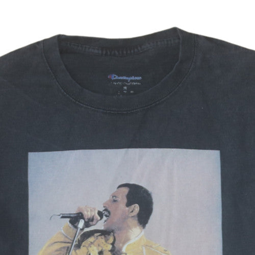 Champion Men's Black Band Graphic Cotton T-Shirt M