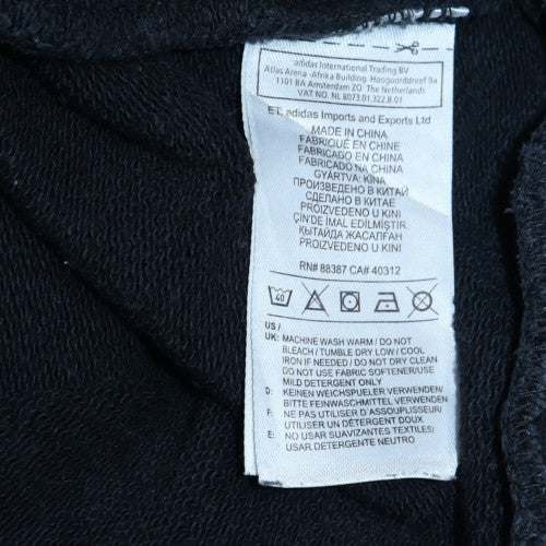 Adidas Men's Black Crew Neck Pullover Sweatshirt Size M
