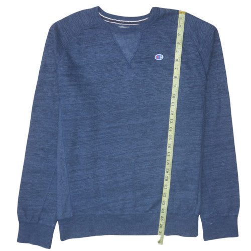 Champion Men's Blue Pullover Sweatshirt Large Crew Neck Sportswear