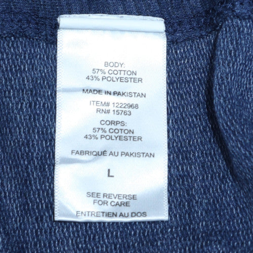 Champion Men's Blue Pullover Sweatshirt Large Crew Neck Sportswear