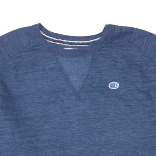 Champion Men's Blue Pullover Sweatshirt Large Crew Neck Sportswear