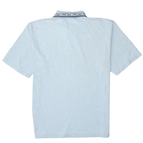 Quiksilver Men's Light Grey Short Sleeve Polo Shirt Size L Classic Fit