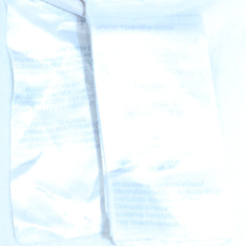 Tommy Jeans Men's White Multi-Logo Cotton T-Shirt Size M